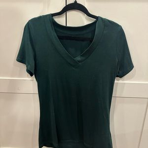 Green V-neck T-Shirt. Women’s medium